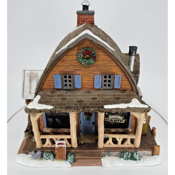Lemax 15216 Lighted Mallard Bay Cabin 2011 Christmas Village in Box Tested - Picture 1 of 12